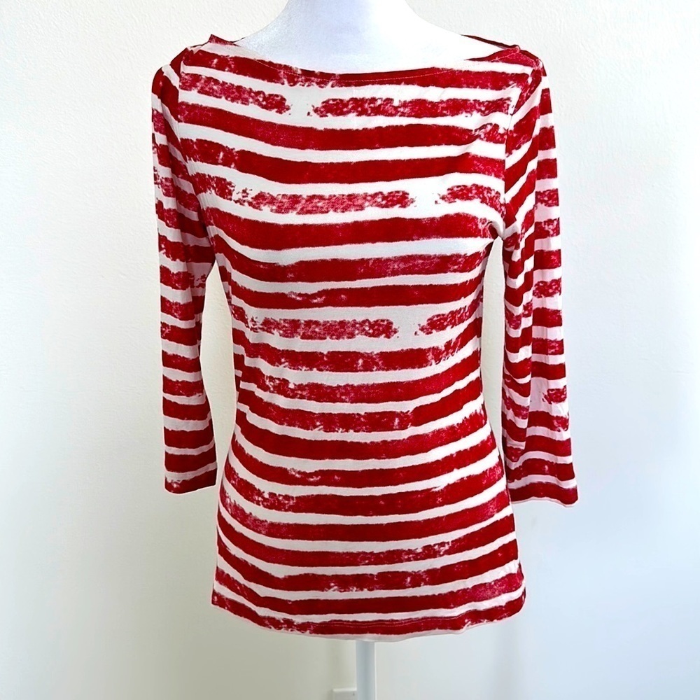 Worth Tee shirt, 3/4 Sleeve, Boat Neck, Size S
